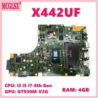 X442UF i3 i5 i7-8th Gen CPU 4GB-RAM GT930M-V2G Motherboard For Asus X442UQ X442UN X442UNR X442UR A480U X442UA X442UAR Mainboard
