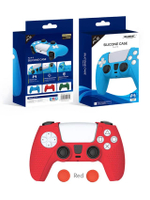 เคสซิลิโคน จอยPS5 (สีแดง)(TP5-0512)