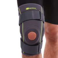 【SENTEQ】專業防護型鐵鉸鏈式膝關節護膝 一雙入(金屬支撐/髕骨防護/膝蓋套/減壓)