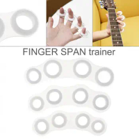 White Guitar Finger Span Training Bass Piano Hand Finger Exerciser Tension Grip Power Trainer