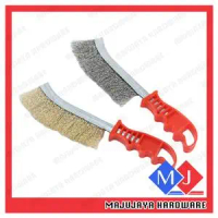 Wire Copper Brush Portable Rust Remover Steel Copper Plating Red 5''' Brass Wire Brush Berus Besi Be