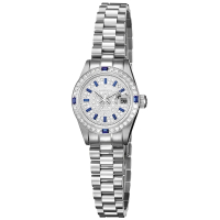 【ROSDENTON 勞斯丹頓】公司貨R1 傳世滿天星機械腕表-銀色系-女錶-錶徑25mm(97233LC-A4)