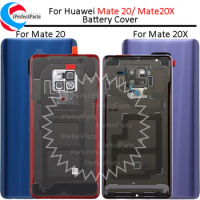 Back housing For Huawei mate20 Mate 20 X Battery Glass Back Cover Case for Huawei Mate 20 Mate 20x Battery Housing Cover