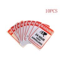 10pcs laman utama CCTV Kamera Keselamatan Video Pelekat Video Tanda Decal