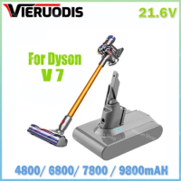 21.6VNew Battery For Dyson 4800/ 6800/ 7800/9800mAHLi-lon for Dyson V7 Battery Animal Pro