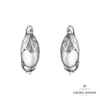 【Georg Jensen 官方旗艦店】2024 HERITAGE 夾式耳環(純銀 銀球 耳環)