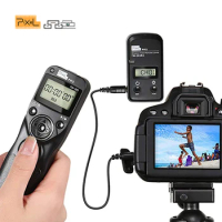 Pixel TW-283 Wireless Timer Remote Control Shutter Release（DC0 DC2 N3 E3 S2 90FJ）Cable For Canon Nikon Sony FUJITSU Camera