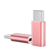 【百寶屋】USB3.1 Type-C 公 轉Micro USB 母 OTG鋁合金轉接頭(2入組)