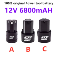 High Capacity 12V 6200mAh Universal Rechargeable Battery for Power Tools Electric Screwdriver Electric Drill Li-ion Battery