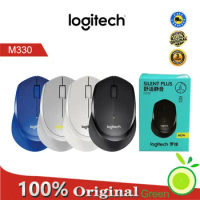 Logitech M330 silent computer, 1000GHz USB 2.4 DPI receiver, optical navigation, silent computer, office, computer, portable VOD