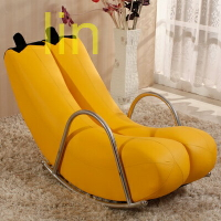 lin創意單人懶人沙發香蕉躺椅搖椅搖搖椅個性可愛歐式現代小戶型沙發