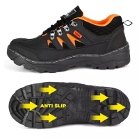 ALOPE ALOPE - Sepatu Safety Ujung Besi HYPER Sepatu Boots Adventure Pria Keren