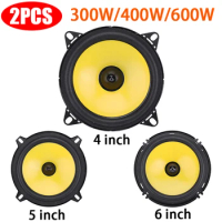 2Pcs 4/5/6 Inch Car Speakers 300W/400W/600W Coaxial Subwoofer 60Hz-20KHz Frequency Car Audio Speakers for Car Automotive Speaker