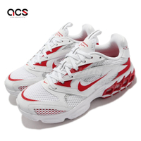 Nike 休閒鞋 Zoom Air Fire 運動 女鞋 氣墊 避震 復古鞋型 反光 增高 球鞋穿搭 白紅 CW3876101