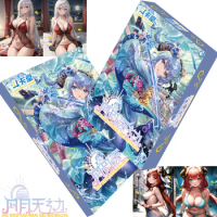 Genuine Goddess Story Collection Cards Genshin Impact Astringent Girl Swimsuit Party Rare Cards Toys Hobbies Children Kid Gifts