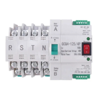 3X MCB Type Dual Power Automatic Transfer Switch 4P 100A ATS Circuit Breaker Electrical Switch