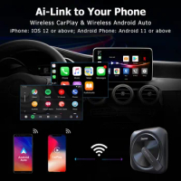 Timethinker A3 Multimedia Video Aibox Android Auto SMART Wireless Carplay Adapter For Iphone Pioneer MAHINDRA Alturas G4 Marazzo