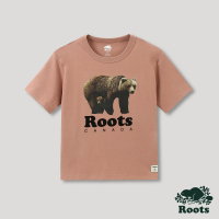 Roots Roots 女裝- 尋常生活系列 動物照片寬短袖 T 恤(煙燻玫瑰色)