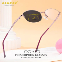 BLMUSA New Design Multifocal Women Glasses Anti Blue Ray Reading Glasses High Quality Versatile Progressive Photochromic Glasses