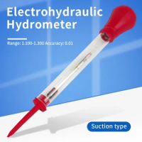 Electrolytic Hydrometer Suction Type Electro-hydraulic Hydrometer Density Meter Acid Tester Electrolyte Lead 1.100-1.300