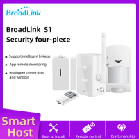 TISHRIC Broadlink S1 Smart Home Automation Kit And Security System Door Window Sensor Security 4-Piece Set For IOS Android
