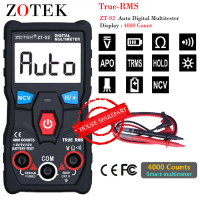 Murah Zotek Zt-S2 4000 Count Digital Multimeter True Rms Multimetro