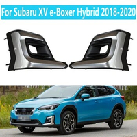 For Subaru XV e-Boxer Hybri 2018-2020 Front Bumper Fog Lamp Frame Fog Lamp Cover Front Bumper Decoration Cover Fog Lamp Shade