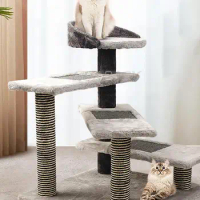 Multilevel Multilevel Cat Tree Tower with Scratching Posts Cat Supplies Climbing Tree Cat Tree with Scratching Post Tower
