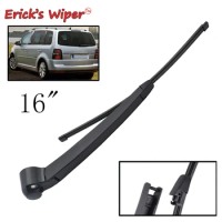 Erick's Wiper 16" Rear Wiper Blade &amp; Arm Set Kit For VW Touran 2003 - 2010 Windshield Windscreen Tailgate Window Rain Brush
