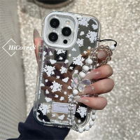 Sarung Telefon, Sarung Cermin Bunga Hancur, Untuk Realme Note 50, C65, C11, C53, C25s, C67, C55, C65