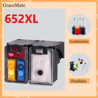 GraceMate 652xl Refill Ink Compatible for hp 652 hp652 Ink Cartridge for HP Deskjet Ink Advantage 2675 2676 2677 2678 5075 3788