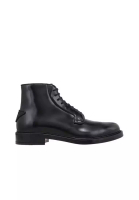 Prada Prada Leather Lace-Up Boots - PRADA - Black