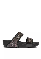 FitFlop FitFlop LULU Multi-Tonal Glitter Slides - Black Multi (JE5-C55)