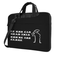 La Linea If You Can Read This You_re Too Close Laptop Bag Case Protective Vintage Computer Bag Bicycle Crossbody Laptop Pouch