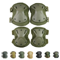 Tactical Knee Pad Elbow CS Military Protector Army Airsoft Outdoor Sport Hunting Kneepad Safety Gear Knee Protective Pads