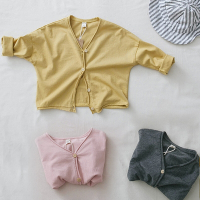 森林系寬鬆薄外套 開衫外套 小外套 冷氣房 兒童 幼童 中性款 女童 男童 童裝 橘魔法 現貨