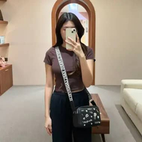 Tas KARL LAGERFELD IKONIK CHOUPETTE SHW HEART MULTI PIN BLACK CAMERA BAG 100% ORIGINAL 21X7X14CM