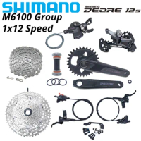 Shimano Deore M6100 1X12 Speed Derailleurs Groupset MTB Mountain Bike 12V Shift Lever CN RD Cassette CRANK BB52 Brake Group