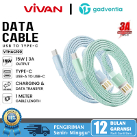 Vivan VTHAC100 Kabel Charger USB Type C Data Cable Fast Charging 15W 3A VOOC FCP Ultra Thin Aluminum