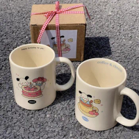 Sanrio Anime Kawaii Pochacco My Melody Cute Cartoon Mug Printed Ceramic Water Cup Couple Coffee Cup Breakfast Cup Birthday Gift