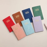 Notebook A6 New 2024 Agenda Daily Planner Papelaria Pocket Notepad 365 Days Diary Calendar Office Caderno Schedule Note Books