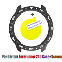 For Garmin Forerunner 245 Smart Bracelet Cover TPU Shell Screen Protectors Film Replacement Watch Frame Bezel Forerunner245 Case