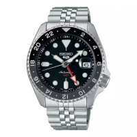 Seiko Jam Tangan Pria Seiko 5 Sports SSK001K1 SKX Sports Style GMT Black Grape Automatic Black Dial 