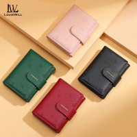 จัดส่งถึงบ้าน LouisWill Women's Wallet Imprint Wallet Simple Fashion Purse Large Capacity Money Bag 