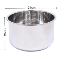 6L 304 stainless steel rice cooker inner pot for REDMOND RB-C422 RMC-250E Multi-purpose pot replacement bowl