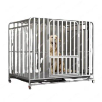 Dog Cage Large Medium-Sized Dog Indoor with Toilet Separation Bold Pet Cage Golden Retriever Labrador Household Dog Cage