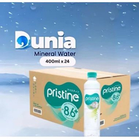 Pristine 8.6+ 400ml PET Still Natural Mineral Water [ Dus isi 24 Botol Plastik ] Air Mineral Alkali 