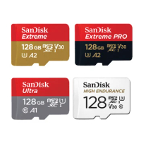 SanDisk Memory Card Micro SD 32GB 64GB 128GB 256GB Class 10 UHS-1 V30 U3 4K MicroSDXC Max 200MB/s TF Trans Flash Mikro Card
