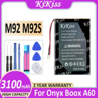 KiKiss Battery 3100mAh For Onyx Boox M96 plus I62ML M92S A60 M92 E-book Digital Bateria