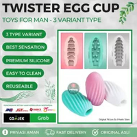 TWISTER EGG CUP PREMIUM - 3 Variant Type Texture Telur Sleeve Silicone Mainan Pria Toys Premium For 